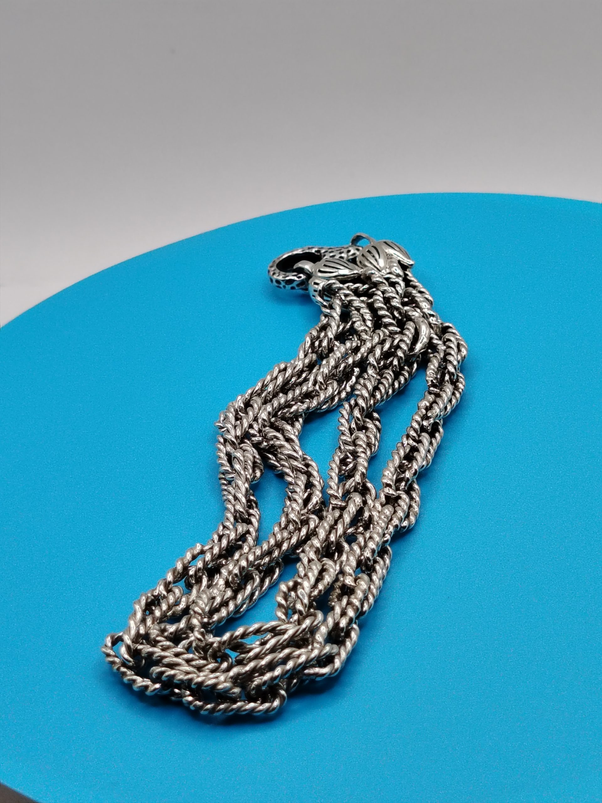 Twisted Links Chain 925 Sterling Silver 5x5 mm